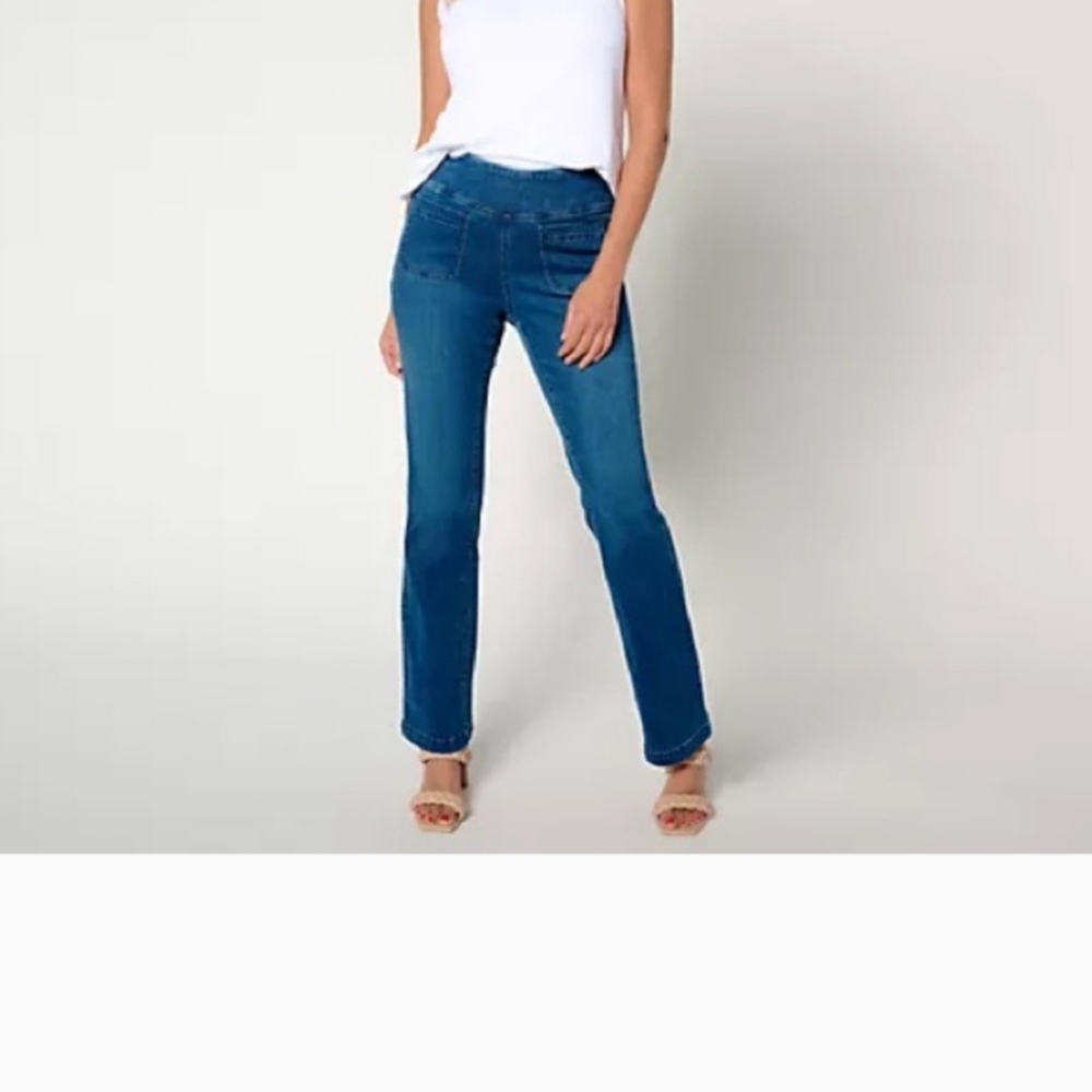 Belle by Kim Gravel_Reg TripleLuxe Denim Baby Boot Cut Jean